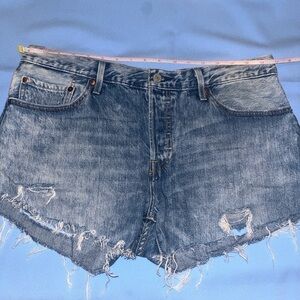 Vintage 501 Levi Strauss Cut off Jean Frayed Shorts!!